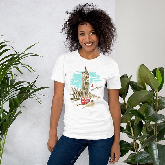 LONDON Landmark Icons T Shirt Big Ben Love England Tshirt Top Mens Womens 614