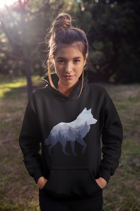 Lone Wolf Survives The Mountain Silhouette Art T-Shirt Lone Wolf Survives The Mountain Silhouette Art T-Shirt