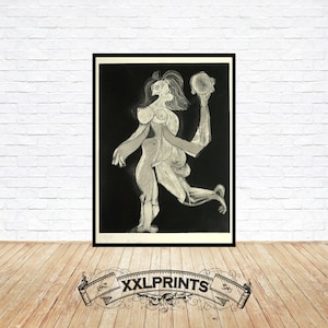 Pablo Picasso, Woman with tambourine, 1939, fine reproduction, fine art print