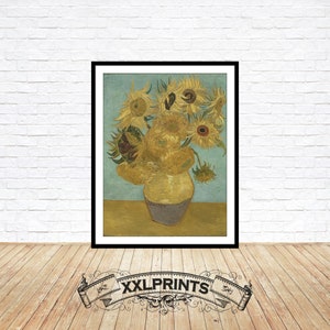 Van Gogh Sunflowers Print: Fine Art Reproduction, Oversize Giclée