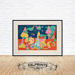 Joan Miro Lithographie Print, 1956: Fine Art Reproduktion