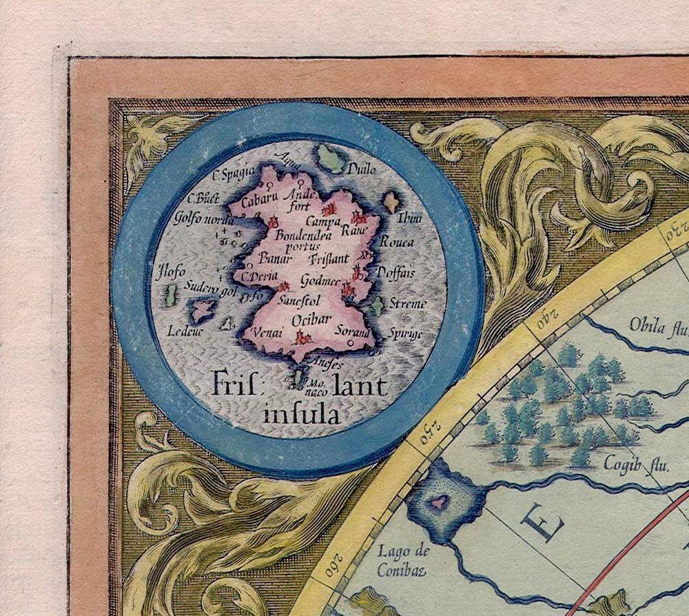 Ancient Map of North Pole 1595 Very Rare Map Antique Decor | Etsy Canada