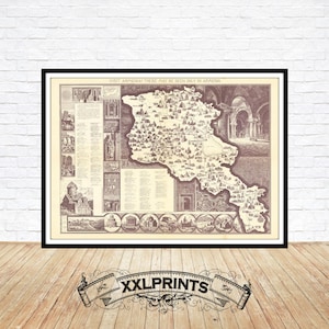 19th Century Map of Armenia: Fine Art Giclée Print