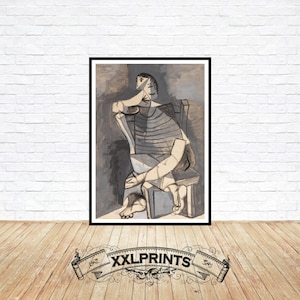 Picasso Print: Man in Striped Sweater, 1939 Giclée Reproduction