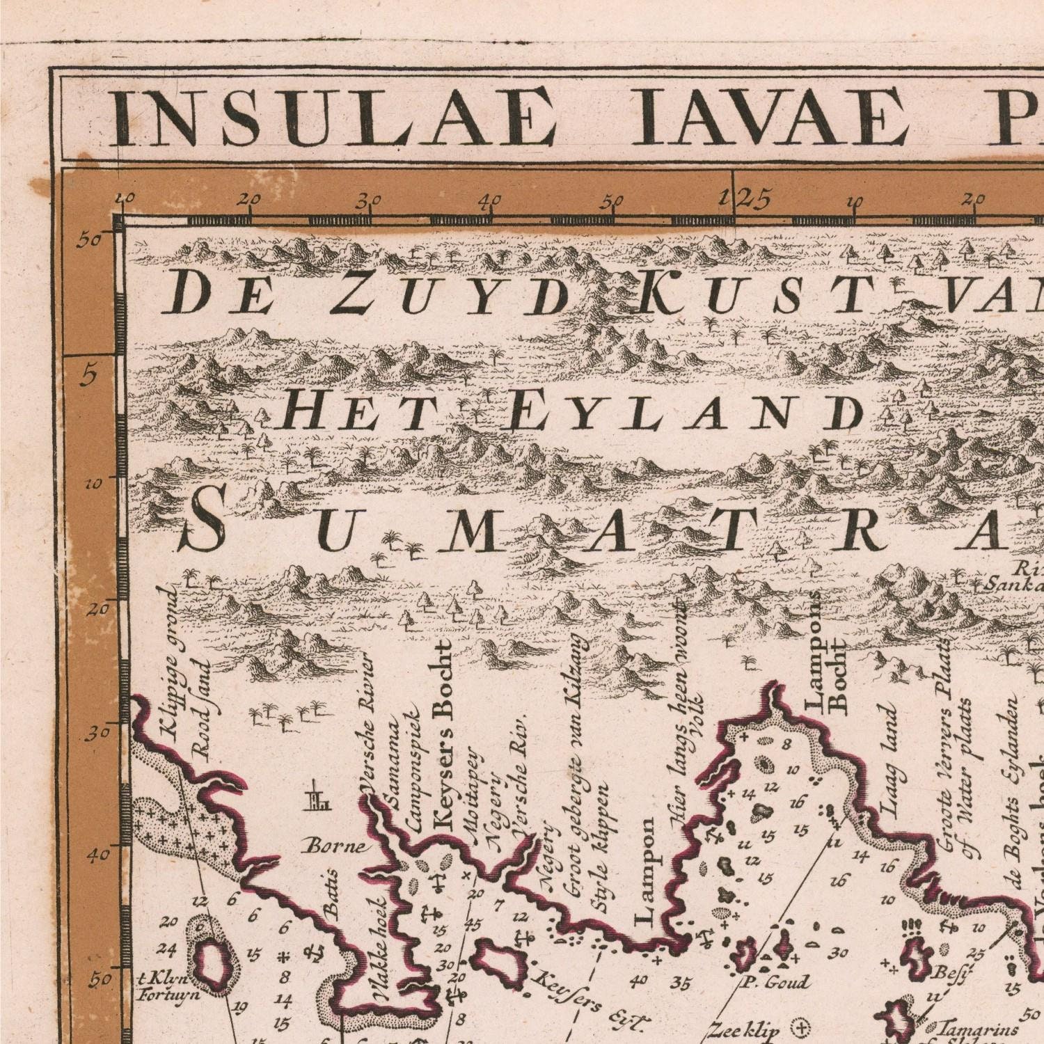 Old Map of Java Sea Chart 1753 Very Rare Map Antique Map - Etsy