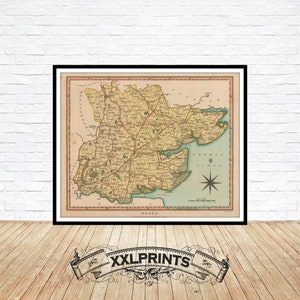 Antique Essex Map Print: 1803 United Kingdom County, Fine Art Reproduction