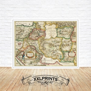 1656 Persian Empire Map: Fine Art Giclée Print