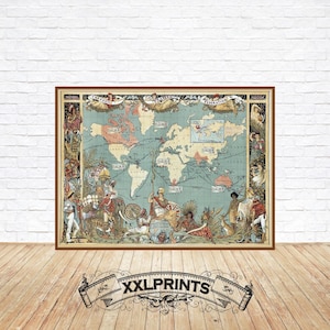 Mapa antigo do Império Britânico, século XVIII, colônias britânicas, extra grande, reprodução fina, enorme mapa antigo, decoração antiga, impressão de belas artes