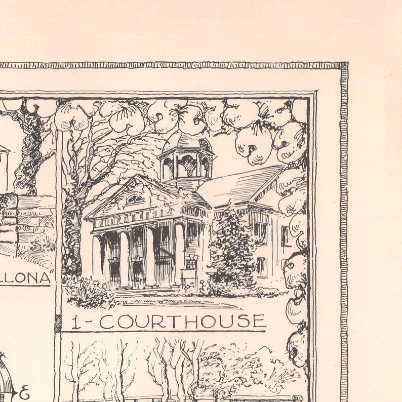 Old Map of Chesterfield County Virginia 1957 Fine Etsy