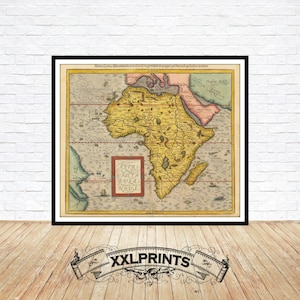 1588 Africa Map Print: Rare Ancient Fine Art Reproduction