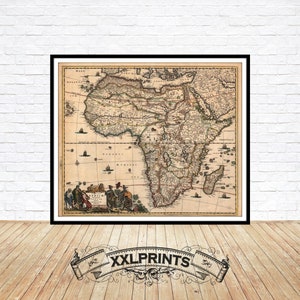1685 Africa Map Print: Rare Antique Wall Decor
