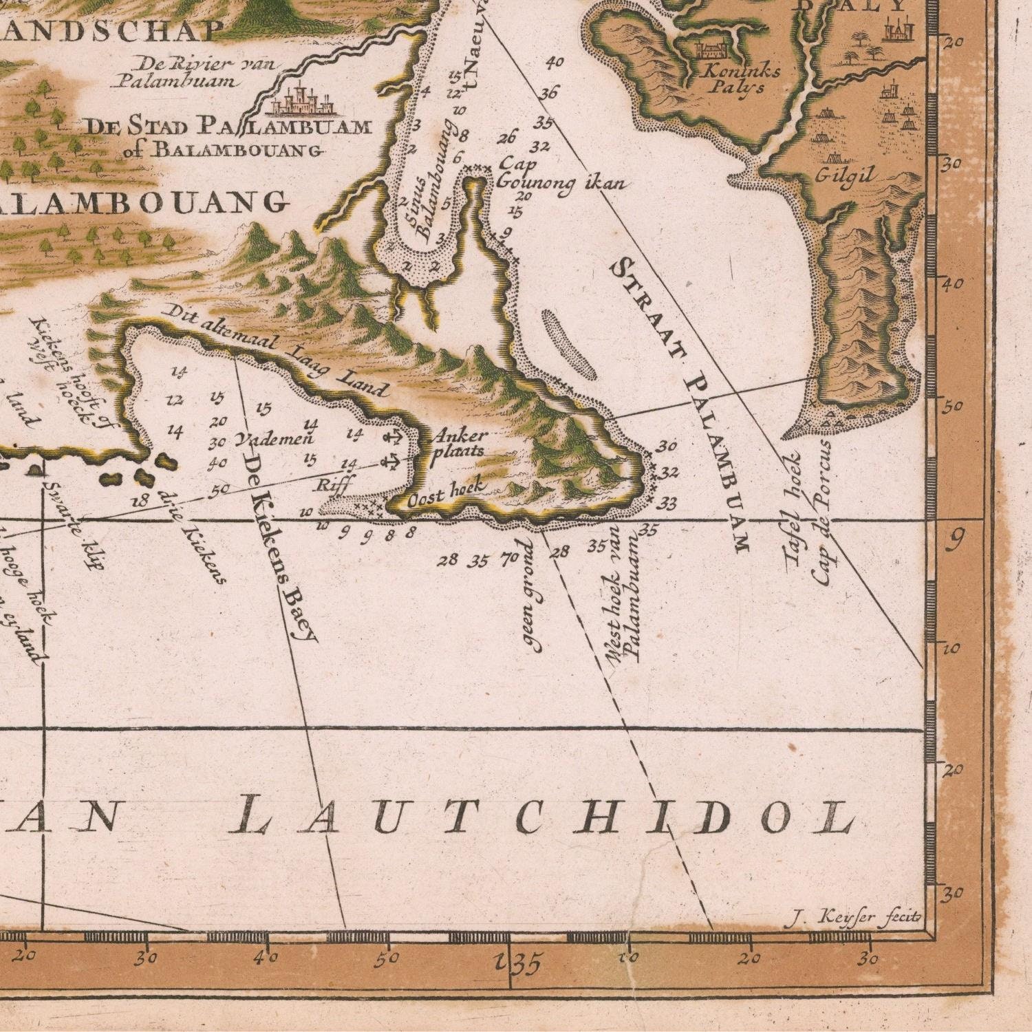Old Map of Java Sea Chart 1753 Very Rare Map Antique Map - Etsy