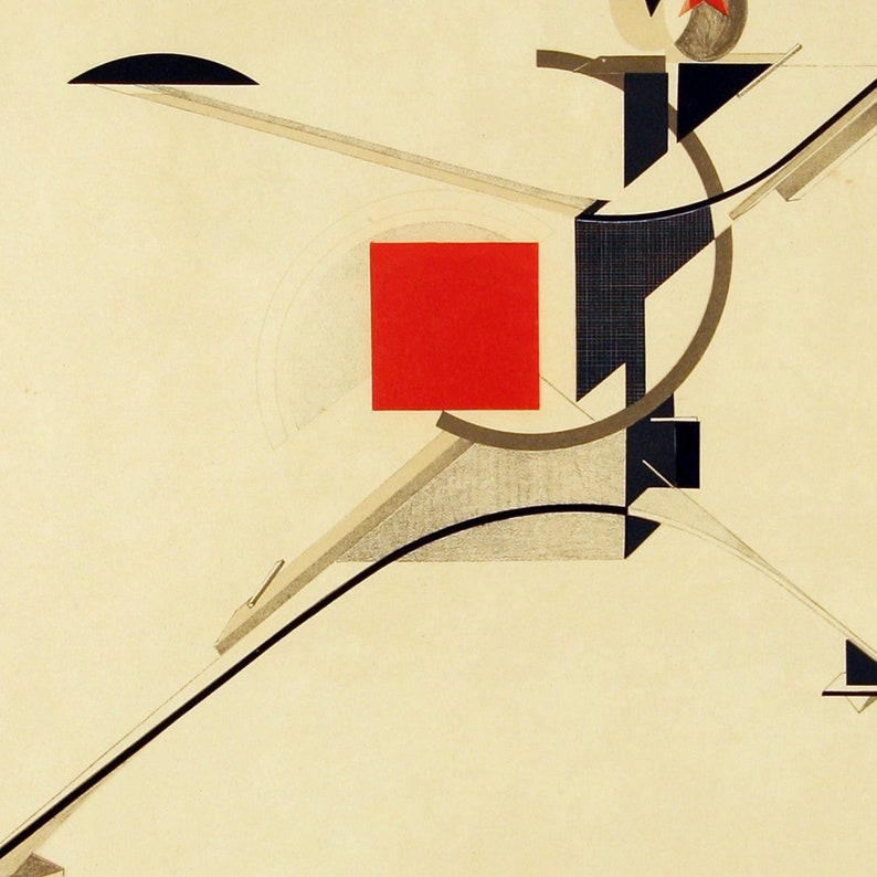 El Lissitzky New Man suprematism fine reproduction large