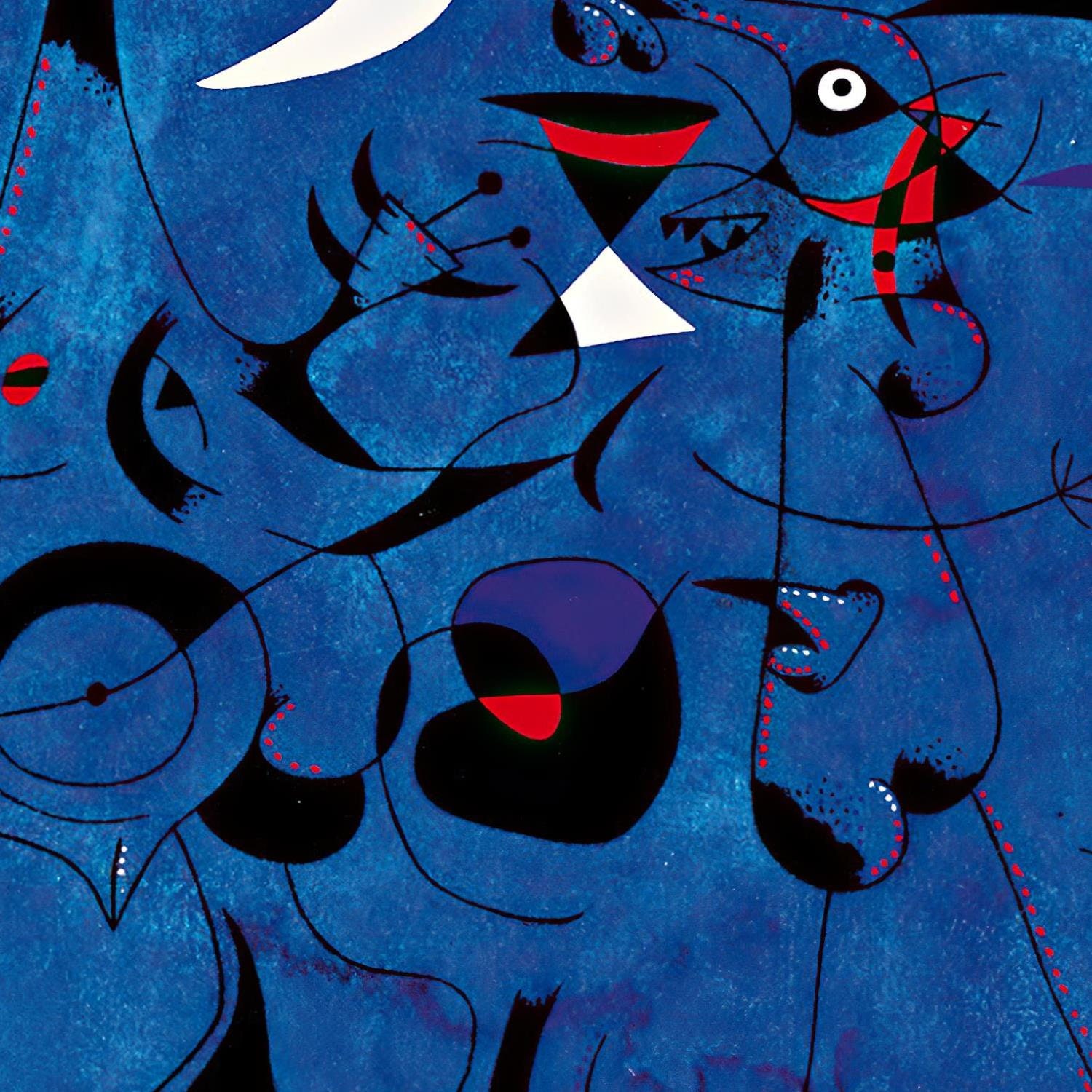 ジョアン・ミロ版画：夜の人物たち、1941年、美術複製 - Etsy 日本