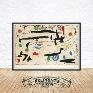 Joan Miro &#39;Trace on the Wall II&#39; Surrealist Art Print