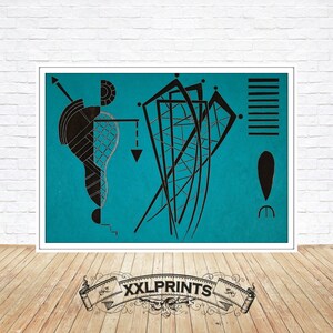 Wassily Kandinsky, Unfinished painting, 1944, fine reproduction, fine art print, oversize print