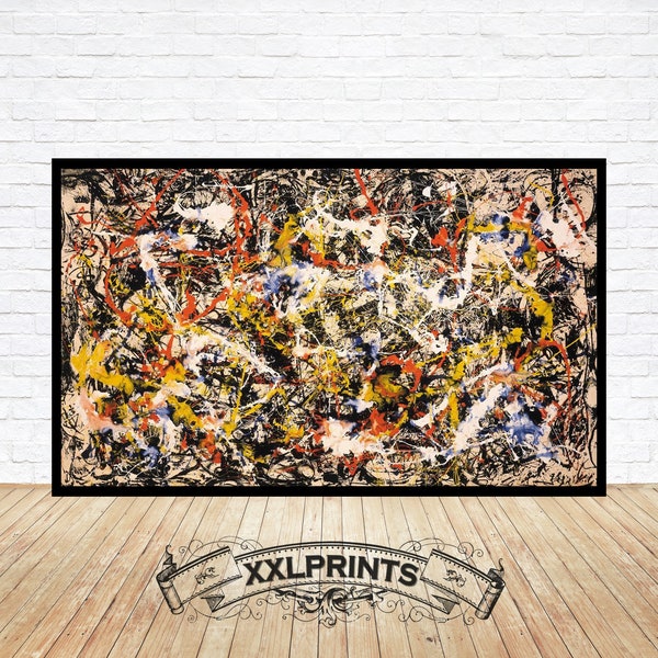 Jackson Pollock, Convergence, 1952, fine reproduction, fine art print, oversize print