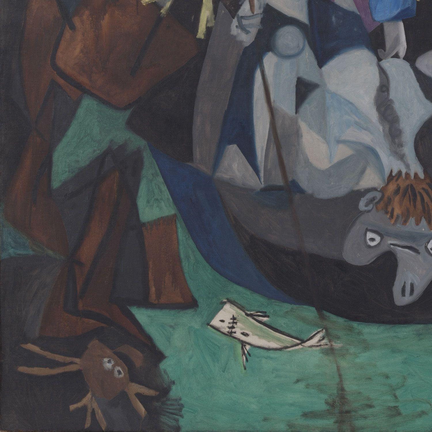 ピカソ「アンティーブの夜釣り」版画：美術複製 - Etsy 日本