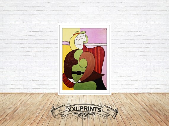 ピカソ「赤い肘掛け椅子」の版画：美術複製 - Etsy 日本