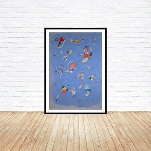 Wassily Kandinsky, Sky blue, 1940, fine reproduction, fine art print, oversize print