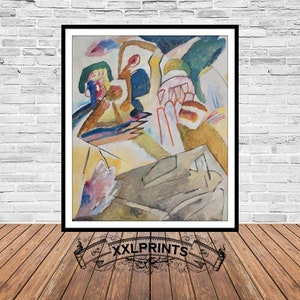 Wassily Kandinsky, Improvisation 18, 1910  large print, fine reproduction, fine art print, abstract decor, oversize print