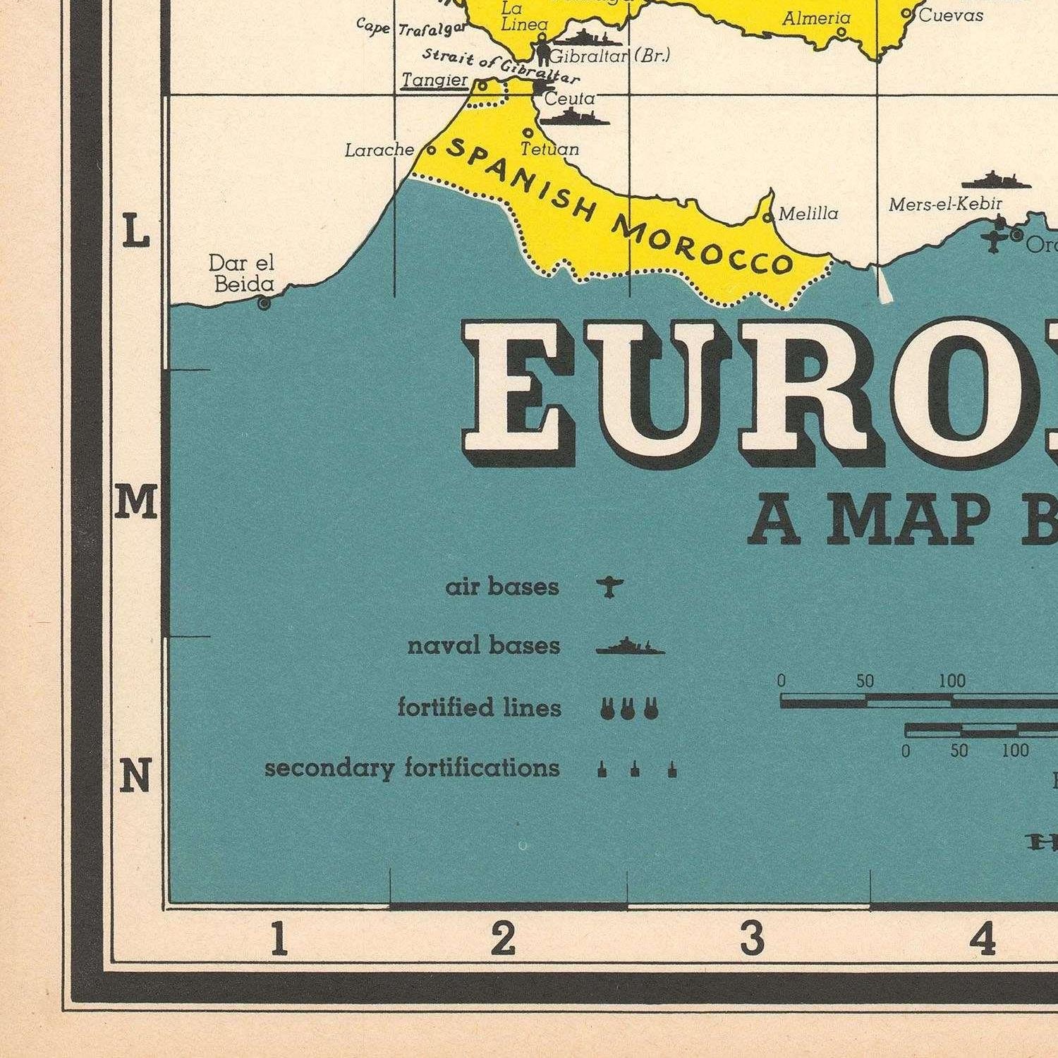 Old Map of Europe 1939 Antique Map Fine Reproduction Large - Etsy
