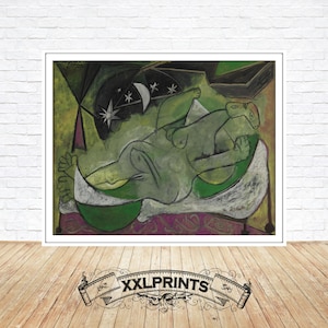 Pablo Picasso, Naked woman lying, 1936, fine reproduction, fine art print, oversize print