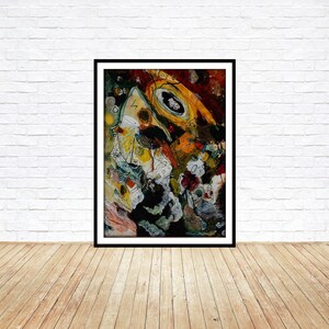 Kandinsky &#39;Mit Kneifer&#39; Druck: Abstrakter Expressionismus Fine Art Reproduktion