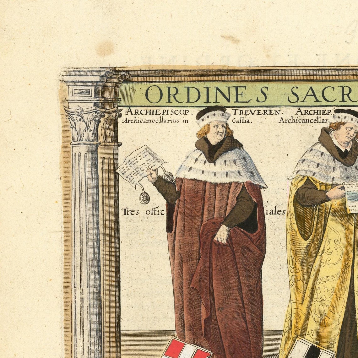 Electors of the Holy Roman Empire 1593 extremely rare fine | Etsy