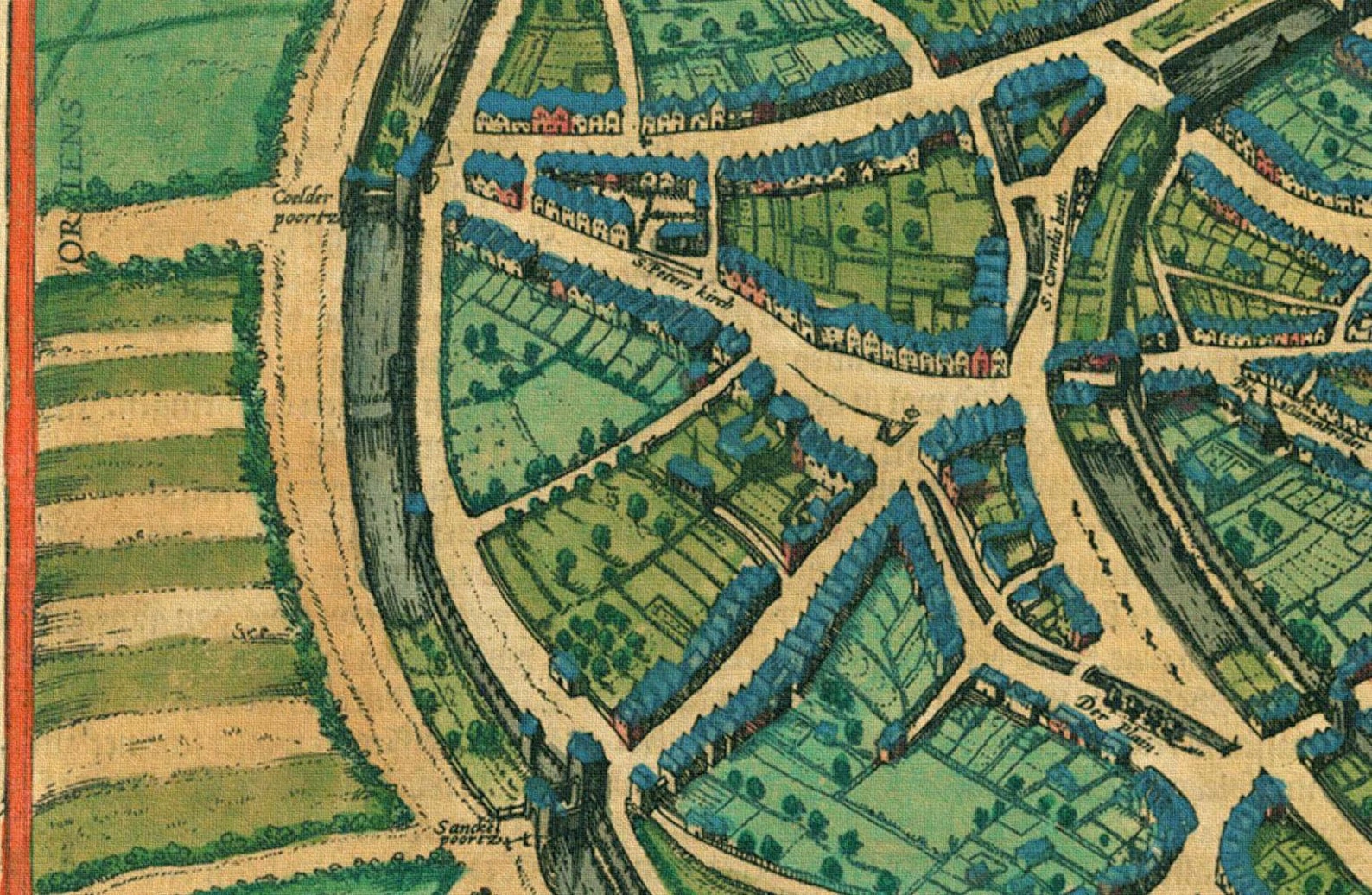 Antique Map of Aachen Germany 14th Century Old Map Rare | Etsy