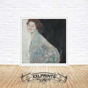 Gustav Klimt - Lady in White Print: Fine Art Reproduction