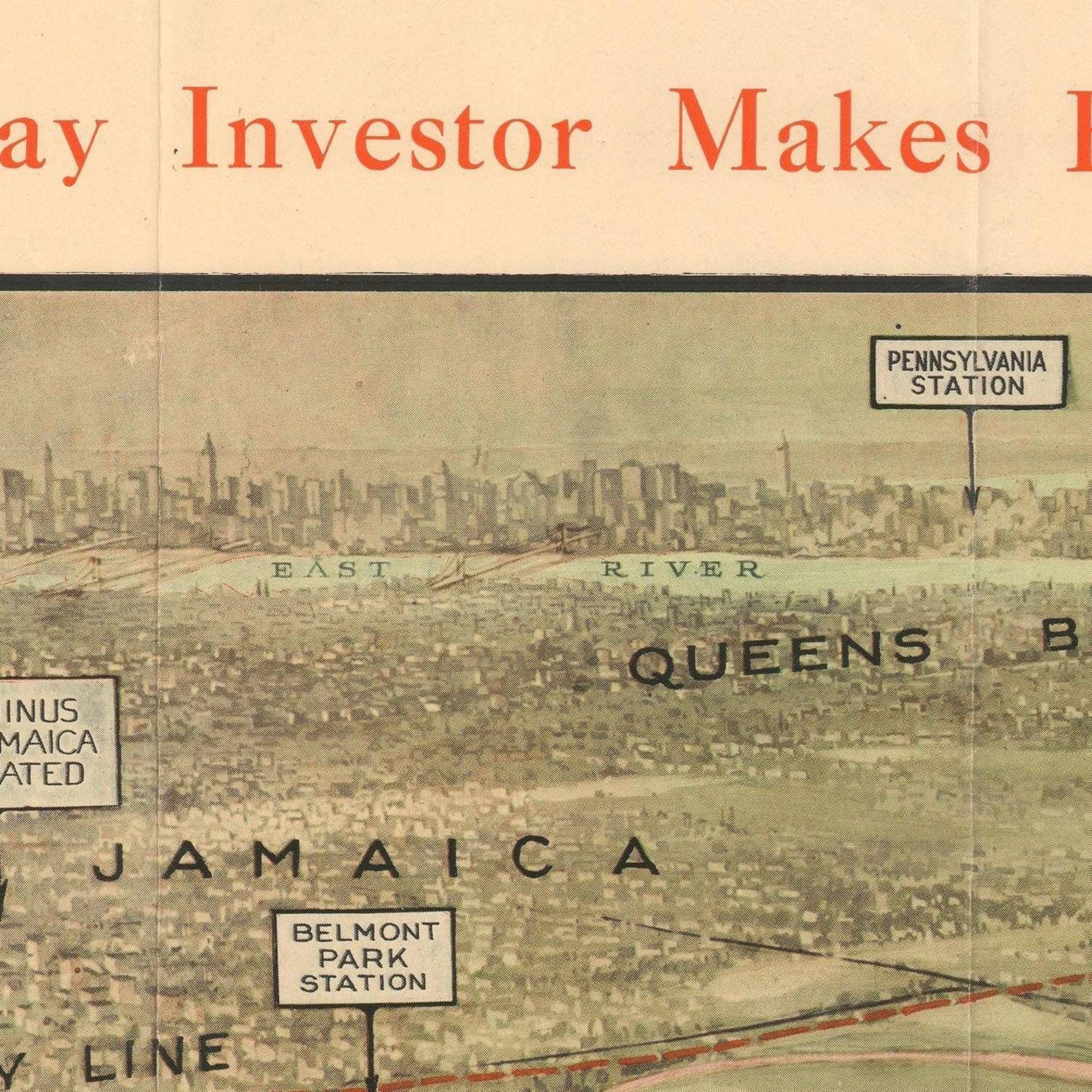 Old View of Queens Park Gardens Elmont New York 1927 Fine Etsy