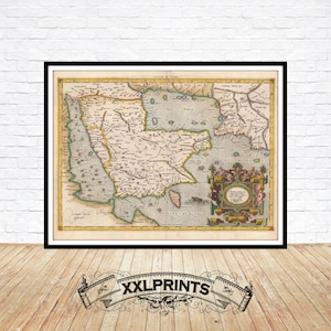 Ancient Arabia Map Print: 1584 Ptolemy Reproduction, Fine Art