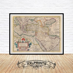 1606 Turkish Empire Map: Rare Historical Fine Art Print