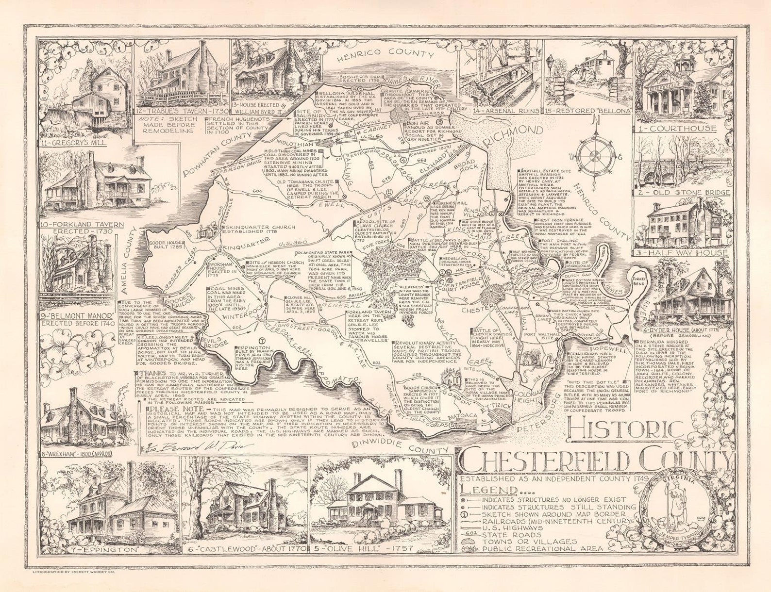 Chesterfield County Map