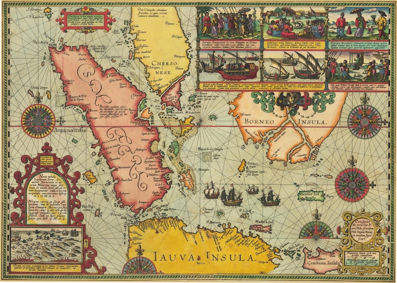 presentation of the map without a frame