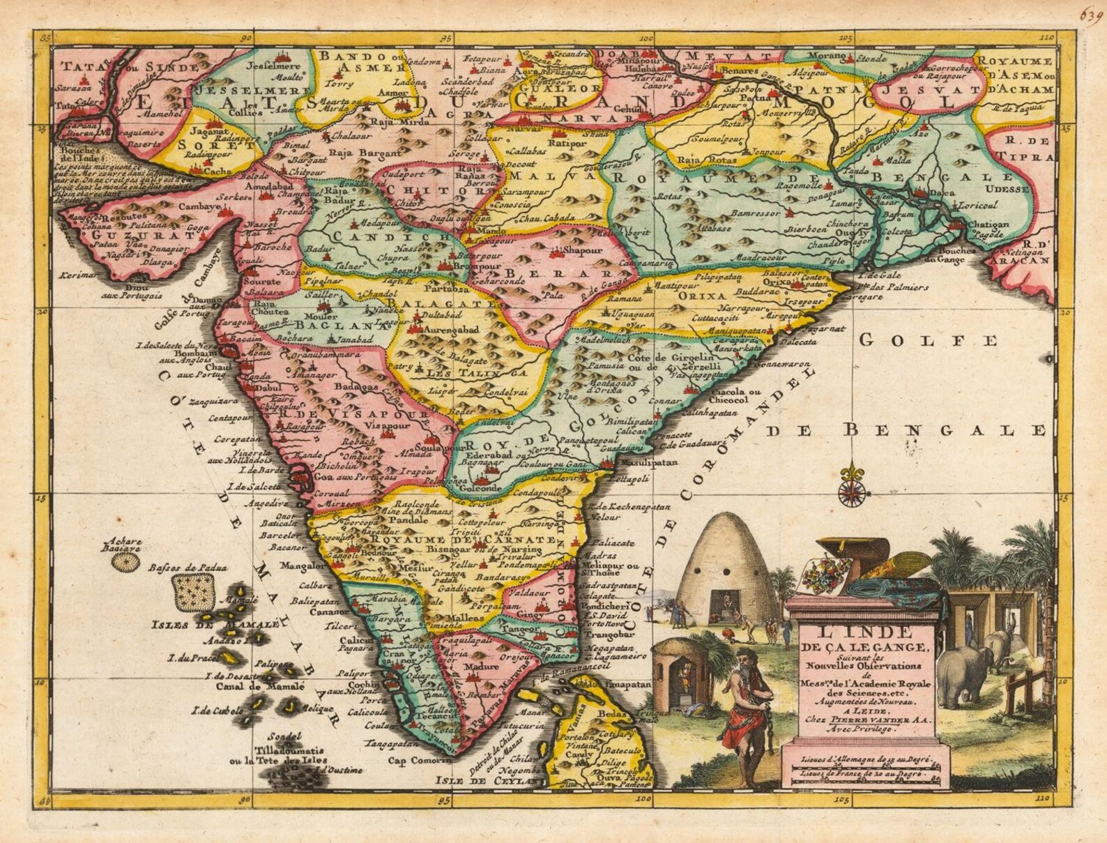 Old Map Of India - Hayley Drumwright