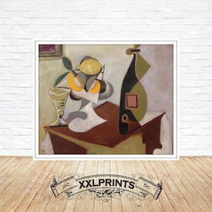 Pablo Picasso, Still life with lemon and oranges, 1936, fine reproduction, fine art print, oversize print