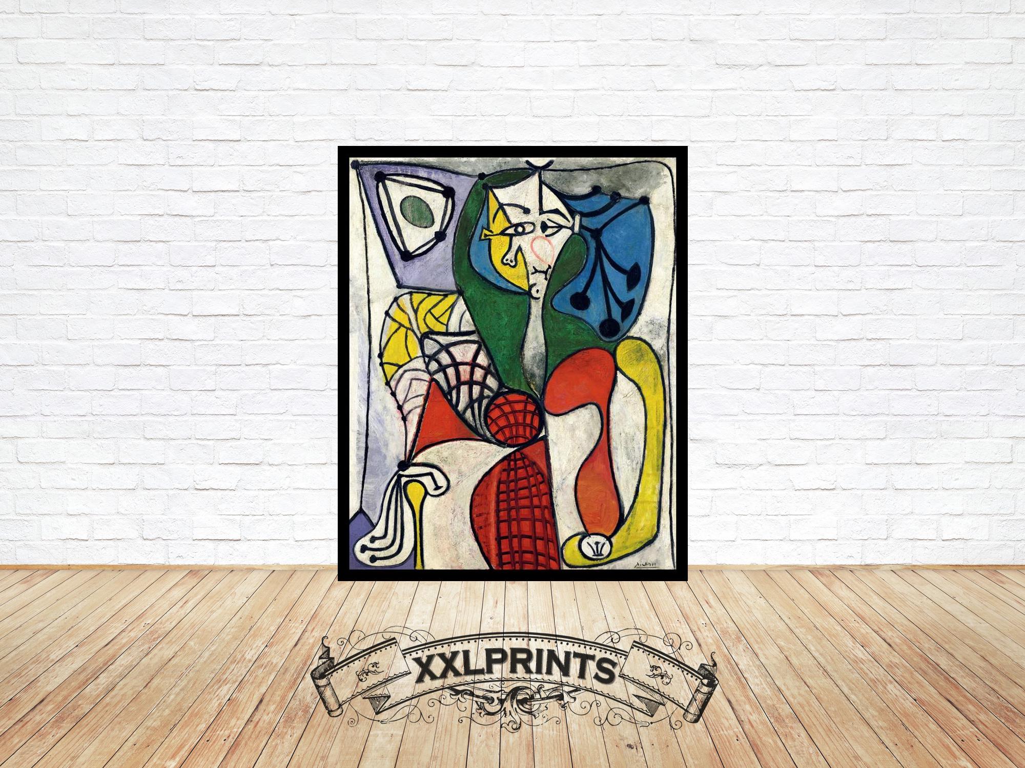 ピカソ「肘掛け椅子に座る女性」版画：美術複製 - Etsy 日本