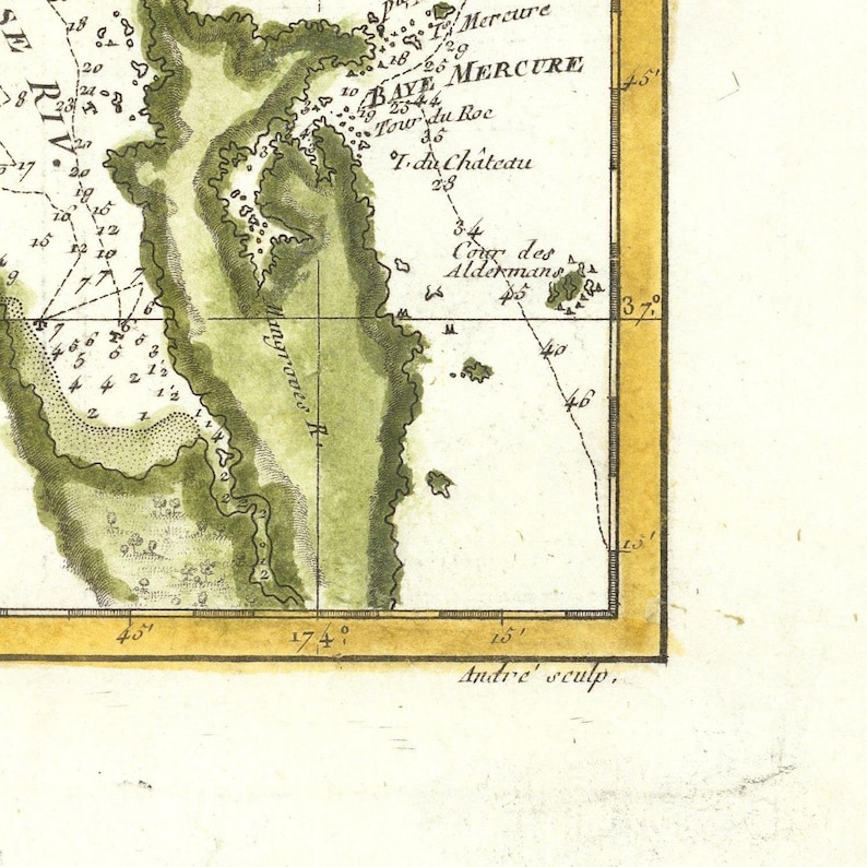 Old Map of New Zealand 1787 Rare Map Antique Map Fine Etsy