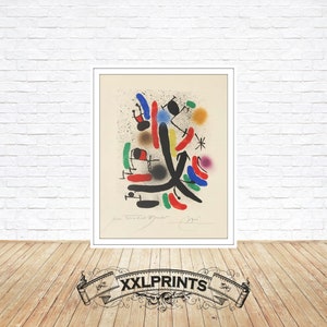 Joan Miro Lithographie-Kunstdruck: Fine Art Reproduktion