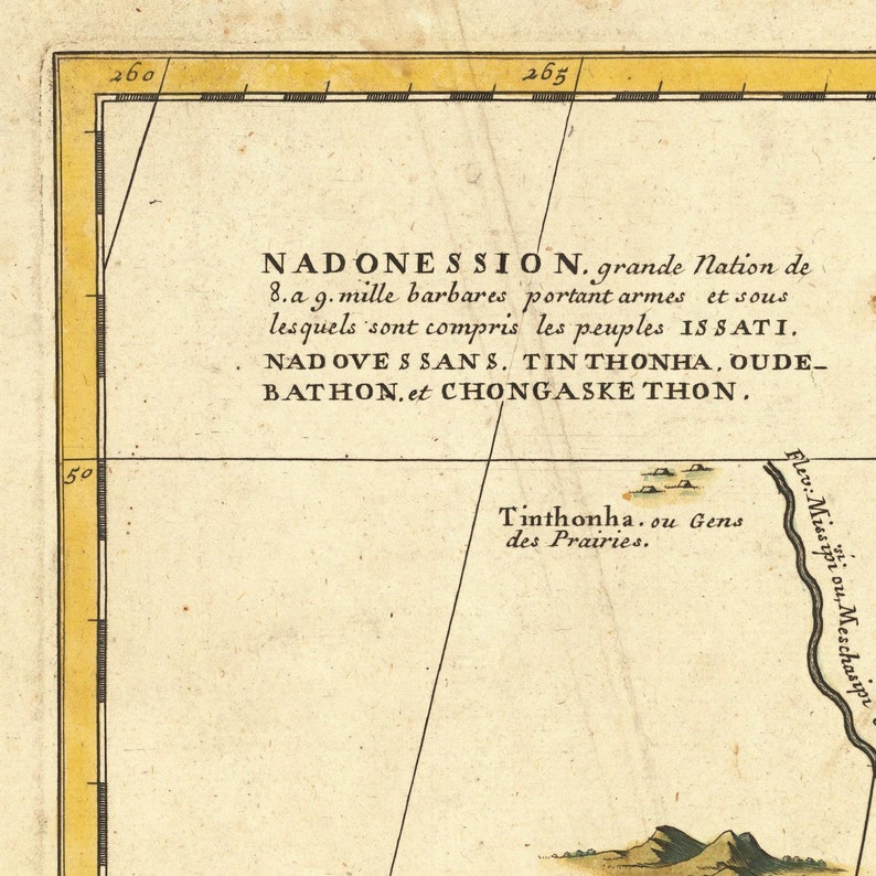 Old Map of Canada 1690 Very Rare Map Antique Fine Etsy