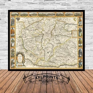 Bohemia Map Print: 1676 Czech Republic, Fine Art Reproduction