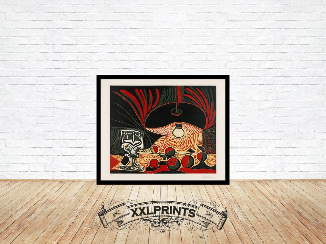 ピカソ静物画: Nature Morte au Verre、美術品の複製 - Etsy 日本