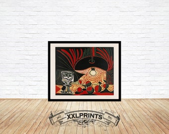 ピカソ静物画: Nature Morte au Verre、美術品の複製 - Etsy 日本