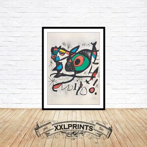Joan Miro Print: Surfaces and Sculptures, 1972, Fine Art Reproduction