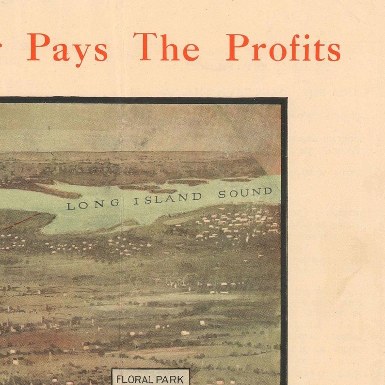 Old View of Queens Park Gardens Elmont New York 1927 Fine Etsy