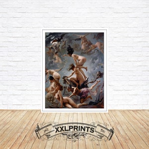 Luis Ricardo Falero, Witches going to their Sabbath, 1878, fine reproduction, fine art print