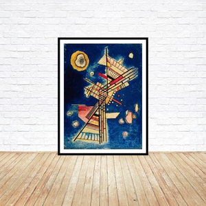 Kandinsky Dark Freshness Print: Abstract Fine Art Reproduction