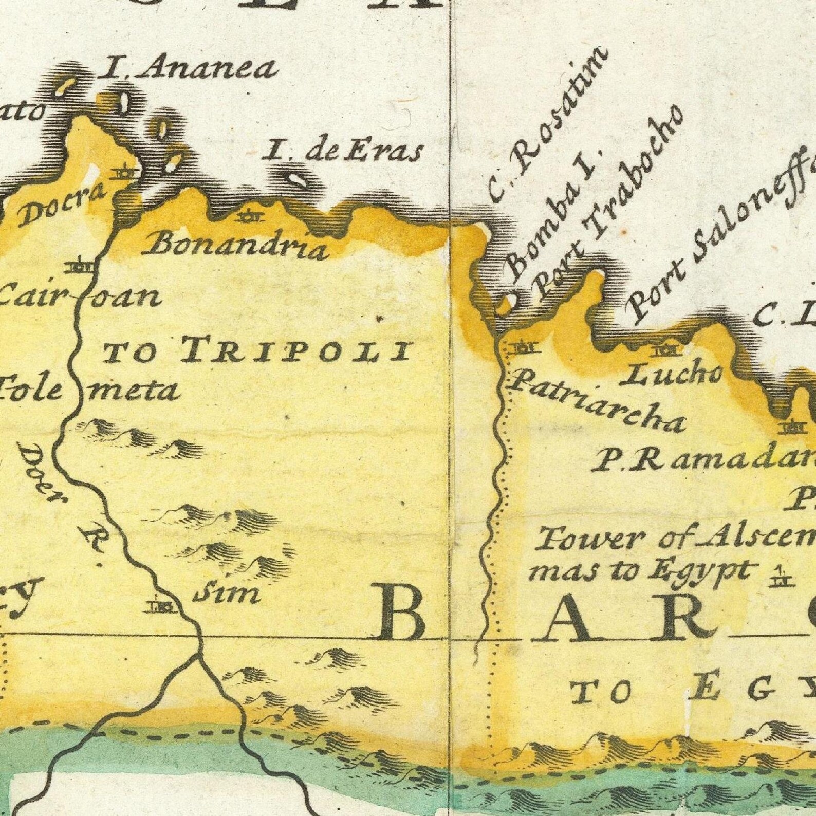 Old Map of Turkish Empire 1732 Very Rare Antique Coloured Etsy